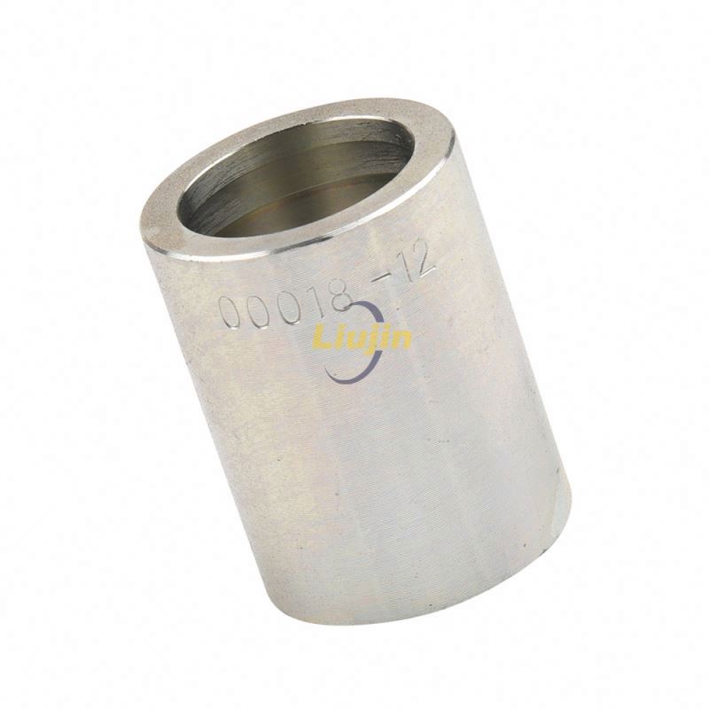 Cost effective hydraulic hose ferrule fitting high quality stainless steel pipe fitting
