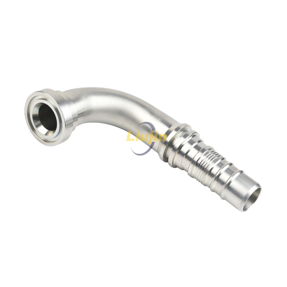 Reusable interlock hydraulic hose fitting hydraulic hose flange fittings