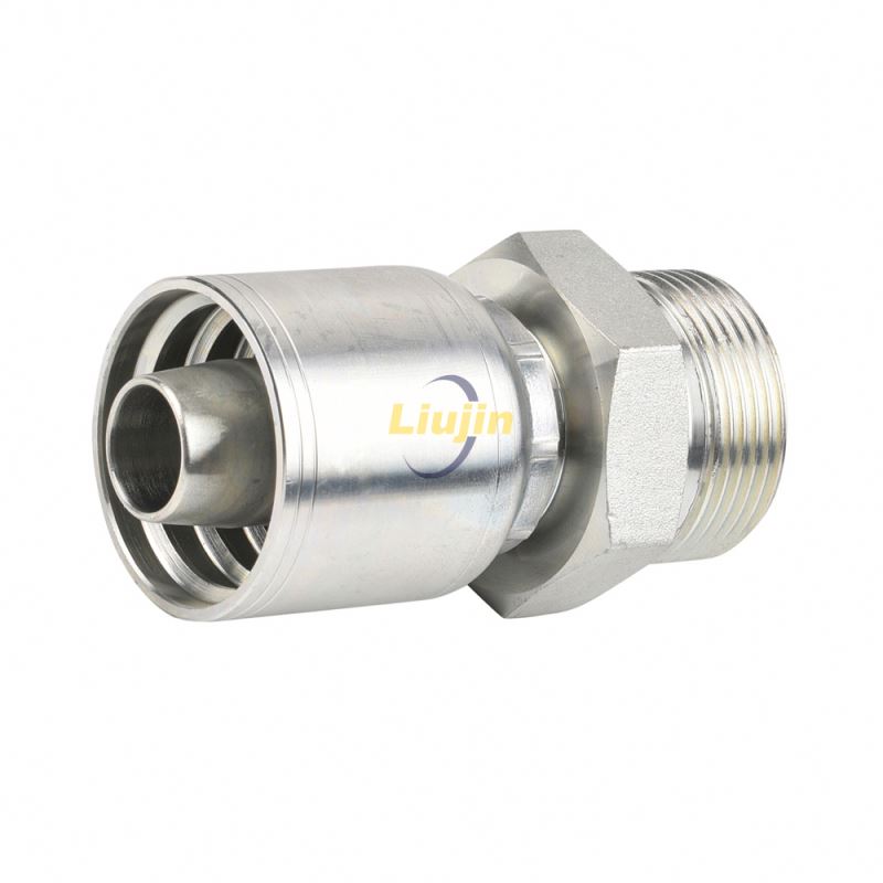 Hydraulic hose fitting professional best price one piece crimp fitting