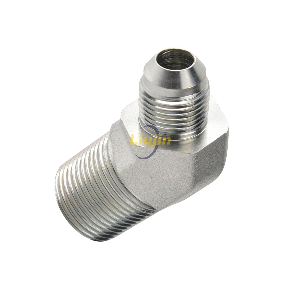Hydraulic stainless steel tube fitting professional manufacture custom female flat seat hydraulic adapter