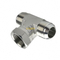 BJ-04 pipe fitting tee male female thread pipe fitting hydraulic adapter