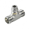 BC-18W female hydraulic tube adapter branch tee fittings with swivel nut hydraulic tee